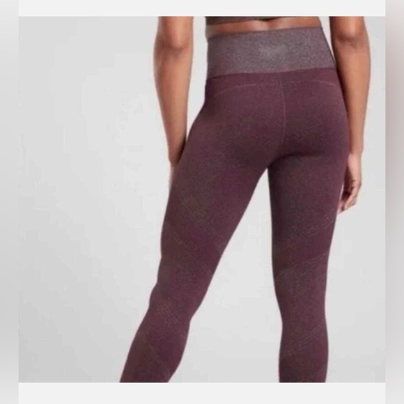Athleta Twilight Tight 2.0 High Rise Leggings Antique Burgundy‎ NWT Medium - Picture 3 of 14